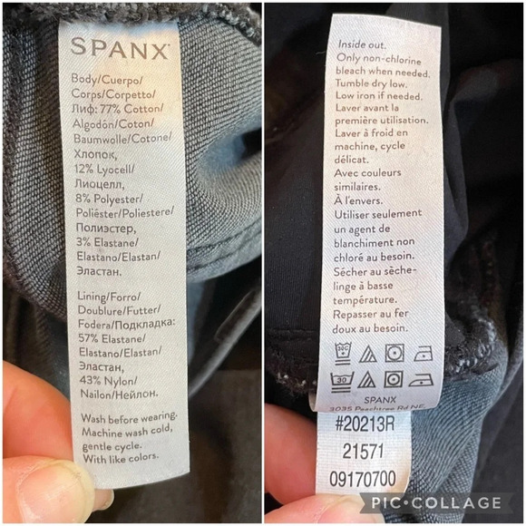 Spanx Vintage Black Distressed Ankle Stretch Skinny Jeans 20213 Small - Picture 4 of 8